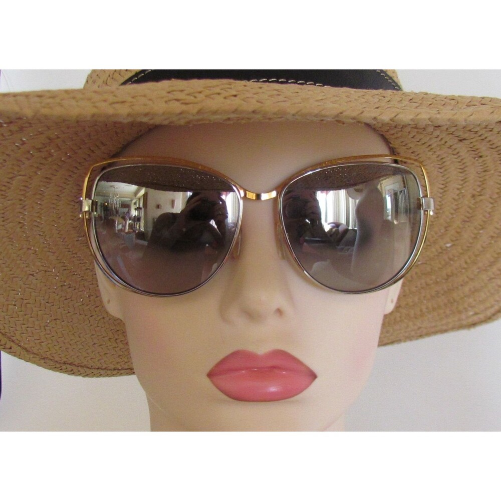 MICHAEL KORS AUDRINA 140-15-58 SILVER AND GOLD COLOR METAL SUNGLASSES